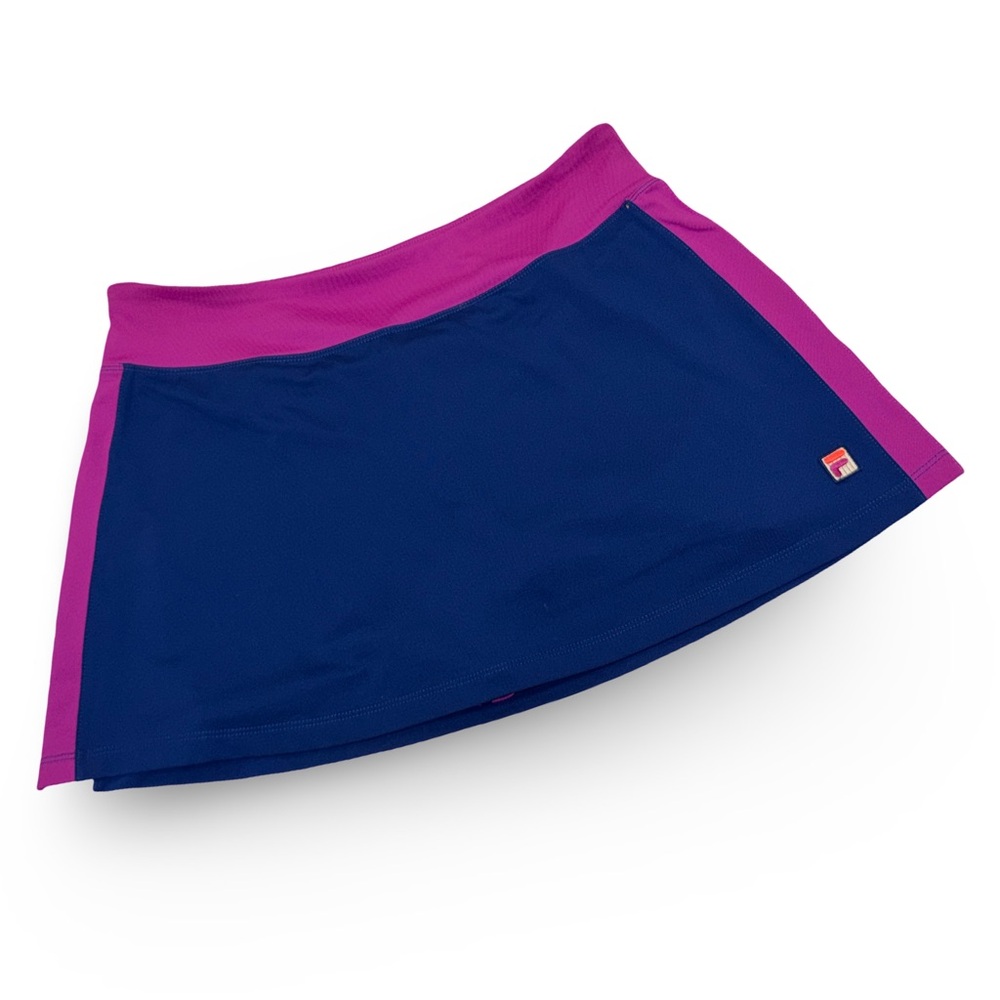 FILA Tennis Pickleball Skort Navy Magenta Built-In Shorts M